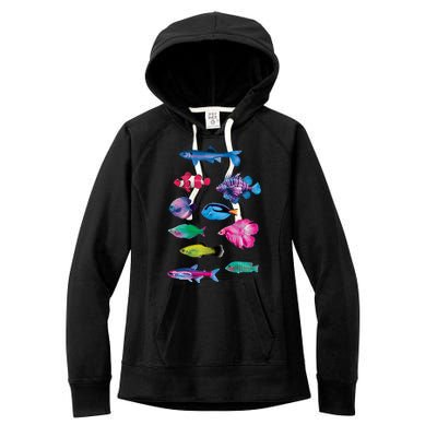 Colorful Fishes Women's Fleece Hoodie