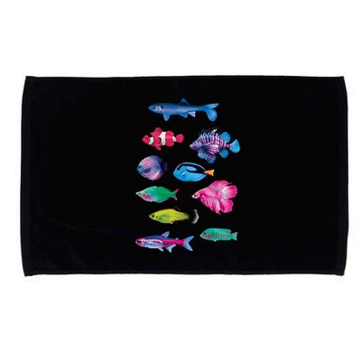 Colorful Fishes Microfiber Hand Towel