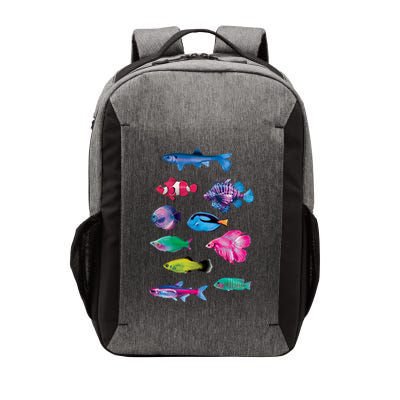 Colorful Fishes Vector Backpack