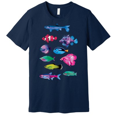 Colorful Fishes Premium T-Shirt