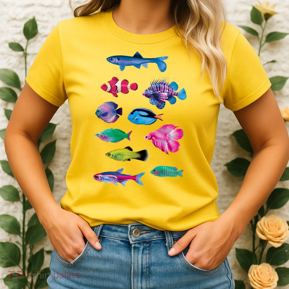 Colorful Fishes Womens T-Shirt