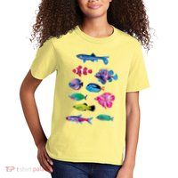 Colorful Fishes Kids T-Shirt