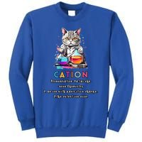 Cation Funny Chemistry Humor Science Teacher Cat Pun Gift Sweatshirt