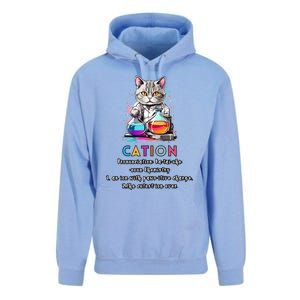 Cation Funny Chemistry Humor Science Teacher Cat Pun Gift Unisex Surf Hoodie