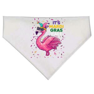 Cute Flamingo Clown Crown Mardi Gras USA-Made Doggie Bandana