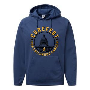 Curefest For Childhood Cancer 2024 Performance Fleece Hoodie