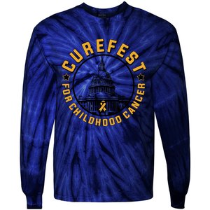 Curefest For Childhood Cancer 2024 Tie-Dye Long Sleeve Shirt