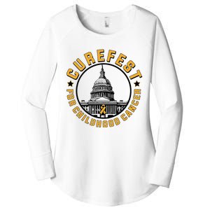 Curefest For Childhood Cancer 2024 Women's Perfect Tri Tunic Long Sleeve Shirt