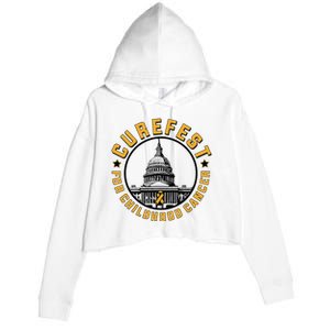 Curefest For Childhood Cancer 2024 Crop Fleece Hoodie