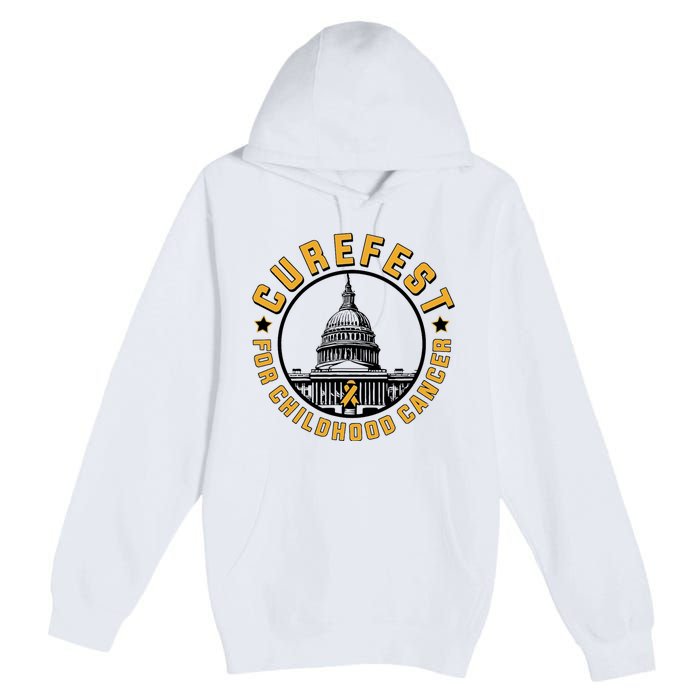 Curefest For Childhood Cancer 2024 Premium Pullover Hoodie