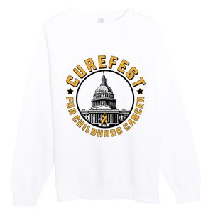 Curefest For Childhood Cancer 2024 Premium Crewneck Sweatshirt