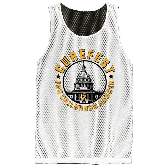 Curefest For Childhood Cancer 2024 Mesh Reversible Basketball Jersey Tank