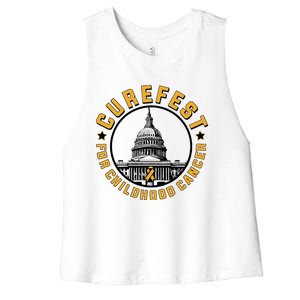 Curefest For Childhood Cancer 2024 Women's Racerback Cropped Tank