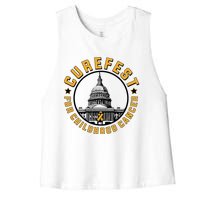 Curefest For Childhood Cancer 2024 Women's Racerback Cropped Tank