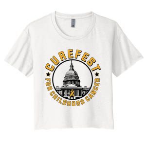 Curefest For Childhood Cancer 2024 Women's Crop Top Tee