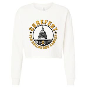 Curefest For Childhood Cancer 2024 Cropped Pullover Crew