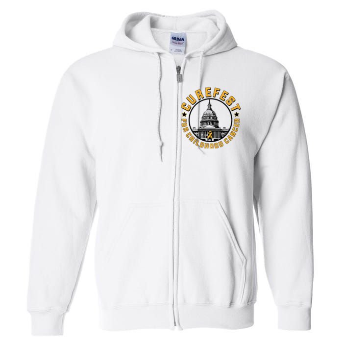 Curefest For Childhood Cancer 2024 Full Zip Hoodie