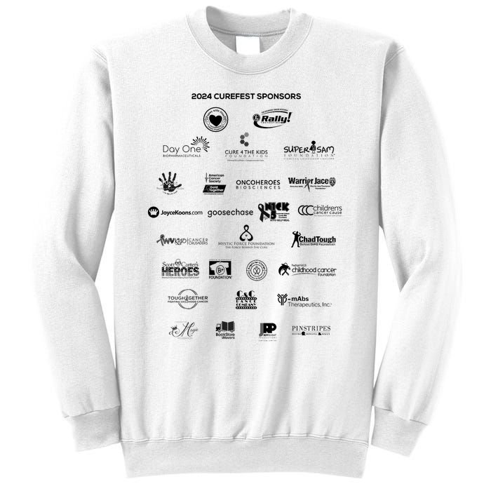 Curefest For Childhood Cancer 2024 Design 3 For Light Fabric Sweatshirt