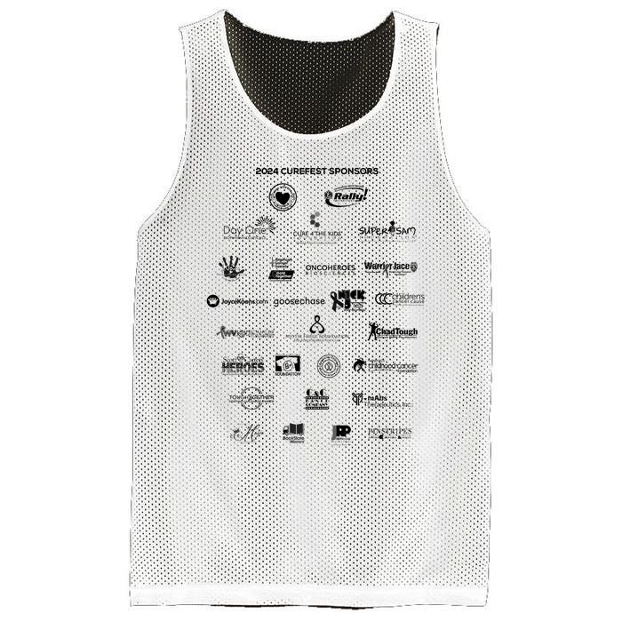 Curefest For Childhood Cancer 2024 Design 3 For Light Fabric Mesh Reversible Basketball Jersey Tank