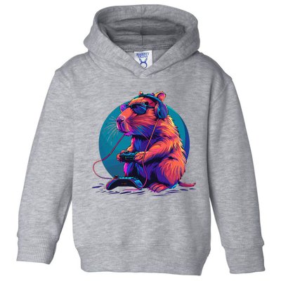 Capybara Funny Capybara Rodent & Video Games Lover Toddler Hoodie