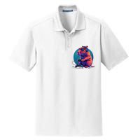 Capybara Funny Capybara Rodent & Video Games Lover Dry Zone Grid Polo