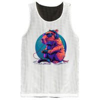 Capybara Funny Capybara Rodent & Video Games Lover Mesh Reversible Basketball Jersey Tank