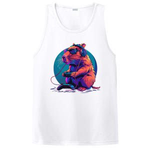 Capybara Funny Capybara Rodent & Video Games Lover PosiCharge Competitor Tank