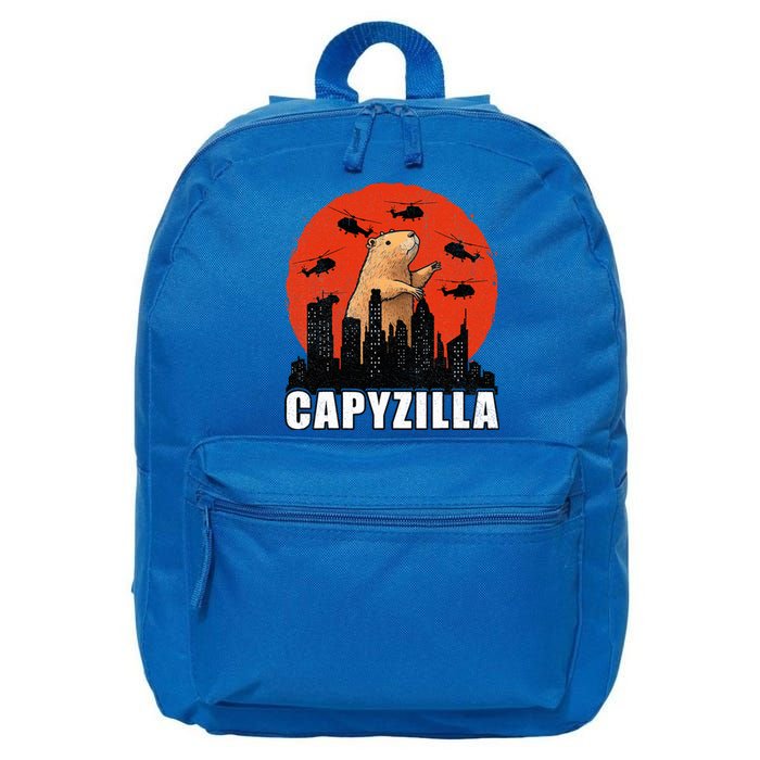 Capybara Funny Capybara Rodent Capyzilla Funny  16 in Basic Backpack