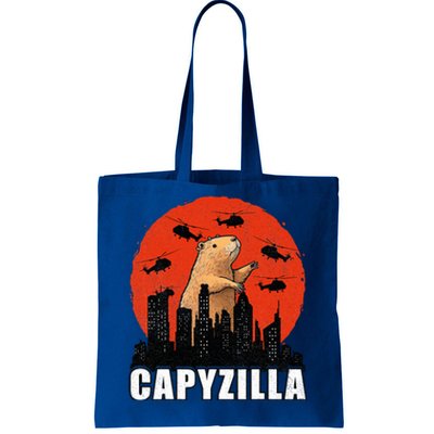 Capybara Funny Capybara Rodent Capyzilla Funny  Tote Bag