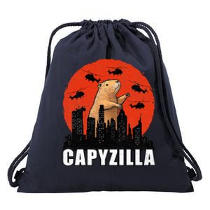 Capybara Funny Capybara Rodent Capyzilla Funny  Drawstring Bag