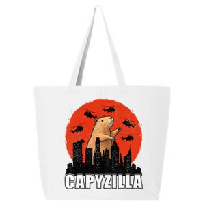 Capybara Funny Capybara Rodent Capyzilla Funny  25L Jumbo Tote