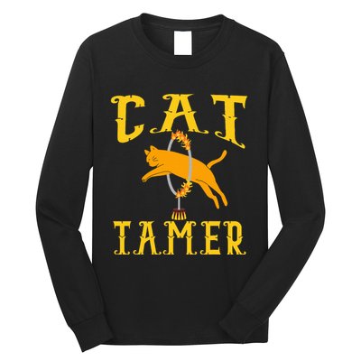 Circus Funny Cat Tamer Cat Tamer Costume Long Sleeve Shirt