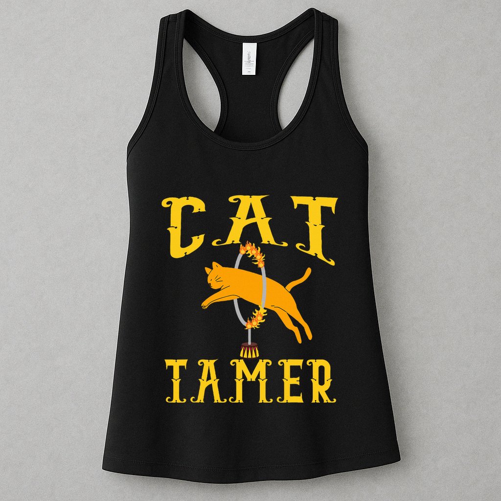 Circus Funny Cat Tamer Cat Tamer Costume Womens Tank Top