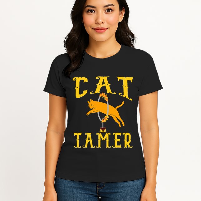 Circus Funny Cat Tamer Cat Tamer Costume Womens T-Shirt
