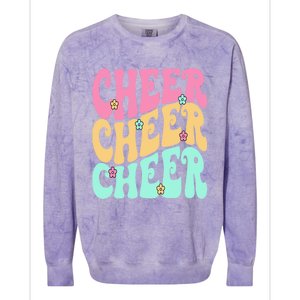 Cheerleading For Cheerleader N Squad Cheer Practice Gift Colorblast Crewneck Sweatshirt