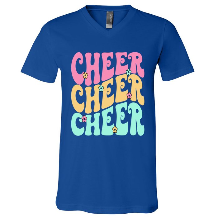 Cheerleading For Cheerleader N Squad Cheer Practice Gift V-Neck T-Shirt