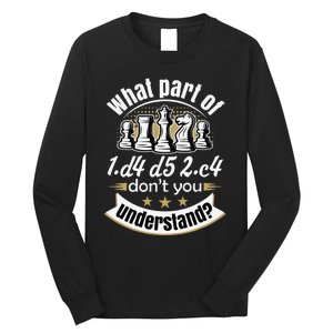 Chess Funny Chess Queens Gambit Chess Long Sleeve Shirt