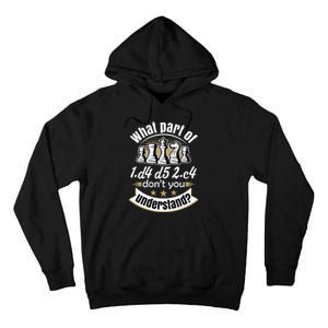 Chess Funny Chess Queens Gambit Chess Tall Hoodie