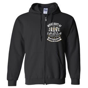 Chess Funny Chess Queens Gambit Chess Full Zip Hoodie