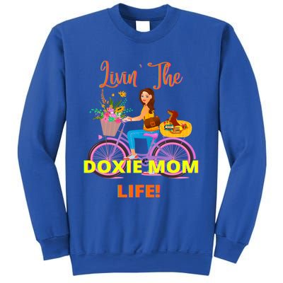 Cute Funny Casual Dachshund Livin The Doxie Mom Life Dog Fun Gift Sweatshirt