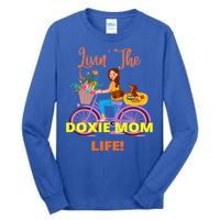 Cute Funny Casual Dachshund Livin The Doxie Mom Life Dog Fun Gift Tall Long Sleeve T-Shirt