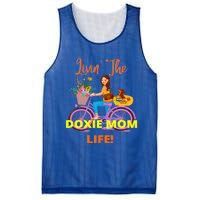 Cute Funny Casual Dachshund Livin The Doxie Mom Life Dog Fun Gift Mesh Reversible Basketball Jersey Tank