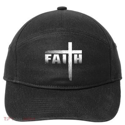 Christian Faith Cross Christian Faith Cross 7-Panel Snapback Hat