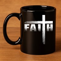 Christian Faith Cross Christian Faith Cross 11oz C Handle Ceramic Mug