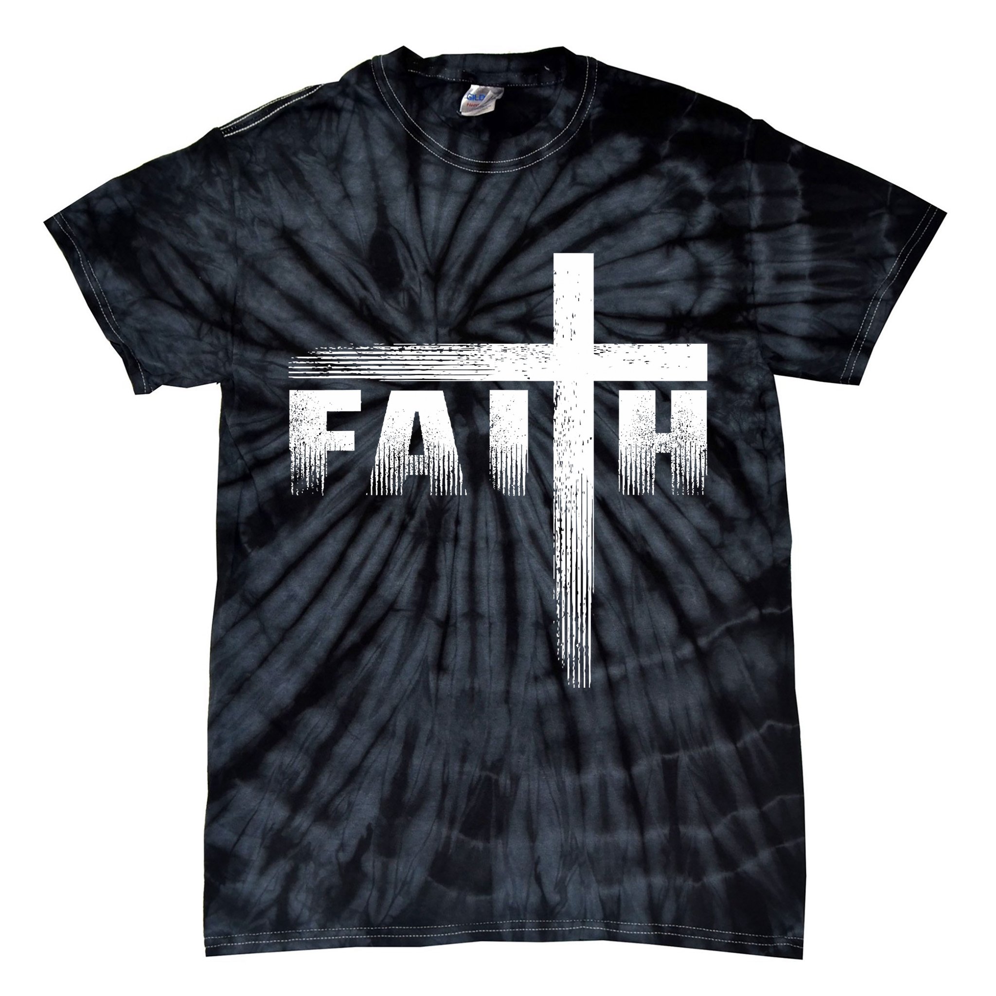Christian Faith Cross Christian Faith Cross Tie-Dye T-Shirt
