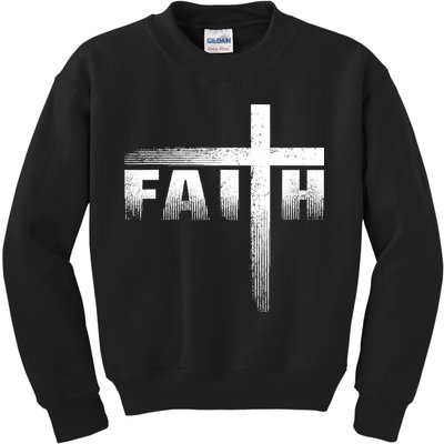 Christian Faith Cross Christian Faith Cross Kids Sweatshirt