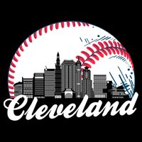 Cute Funny Cleveland Baseball Skyline Retro 16 in Basic Backpack