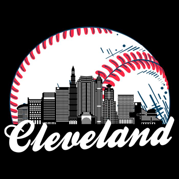 Cute Funny Cleveland Baseball Skyline Retro 16 in Basic Backpack