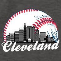 Cute Funny Cleveland Baseball Skyline Retro Vector Backpack