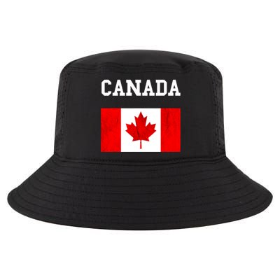 Canada Flag Canadian Flag Canadian Roots Maple Leaf Cool Comfort Performance Bucket Hat